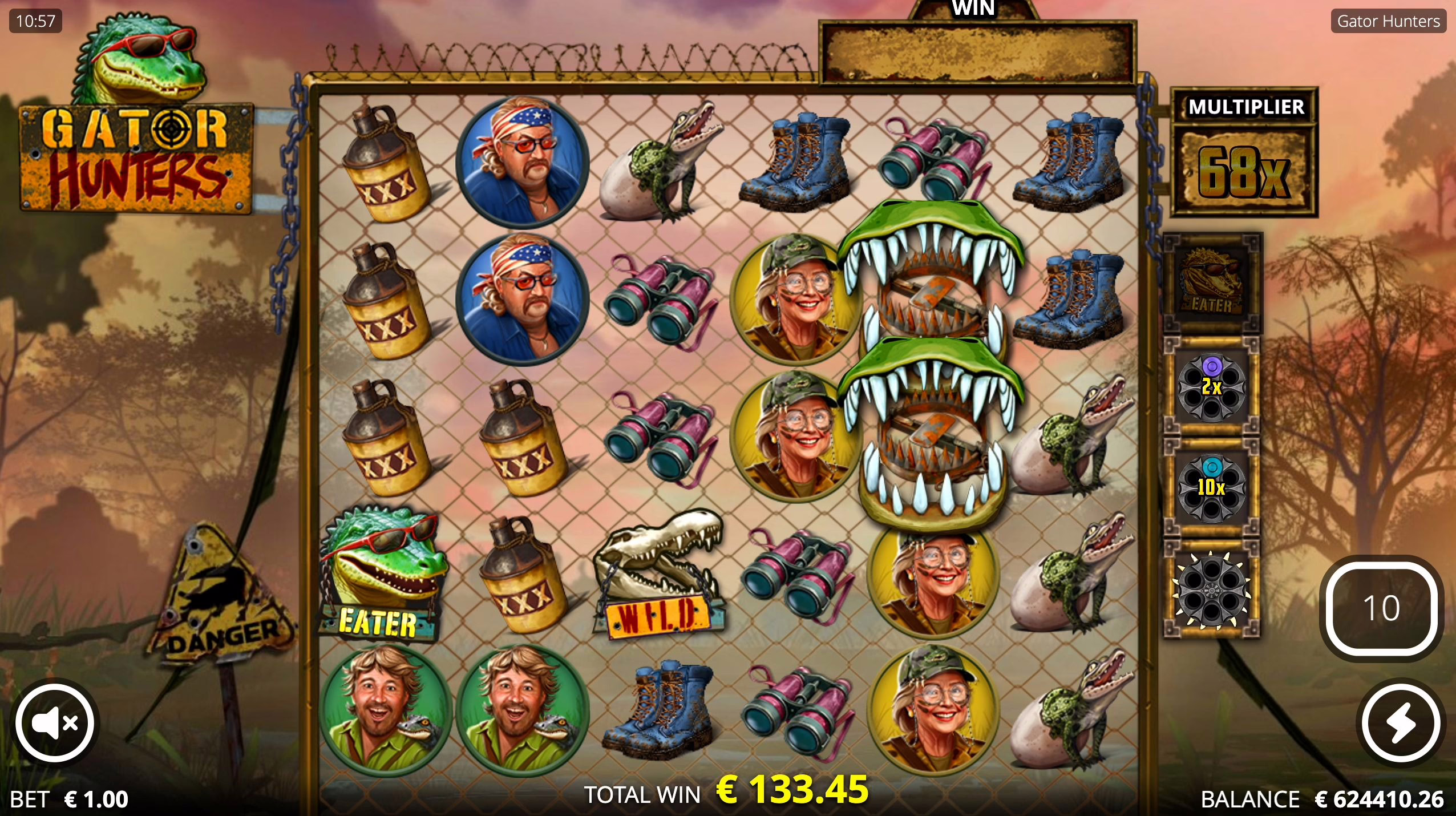 Gatot Hunters BonusTicker Gator Hunters