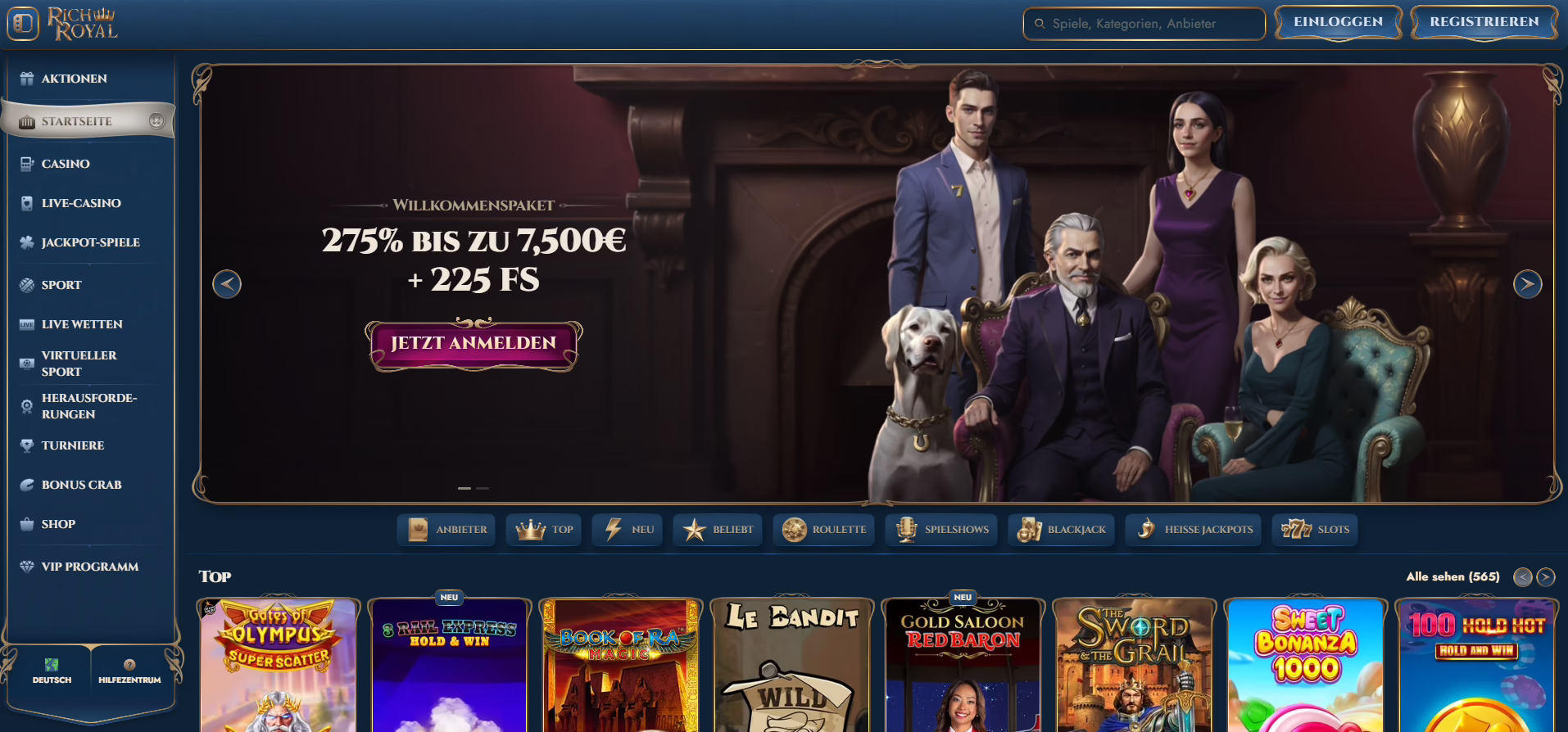 Rich Royal Casino Startseite